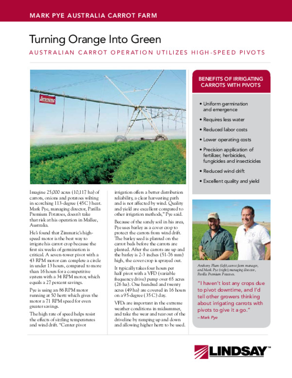 Mark Pye Australia Carrot Farm Case Study